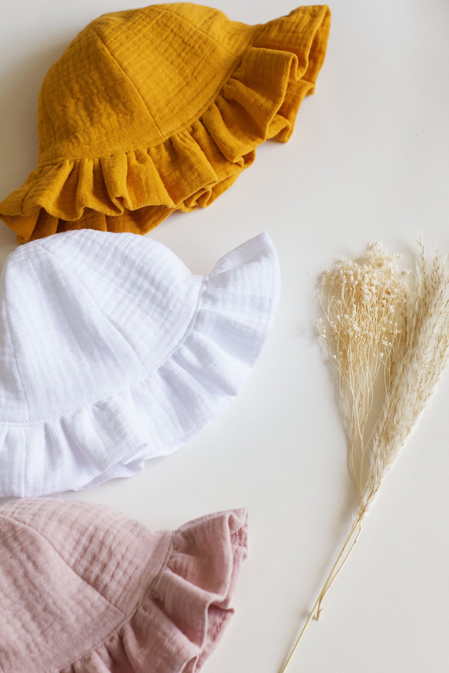 Mustard Frill Sun Hat