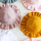 Mustard Frill Sun Hat