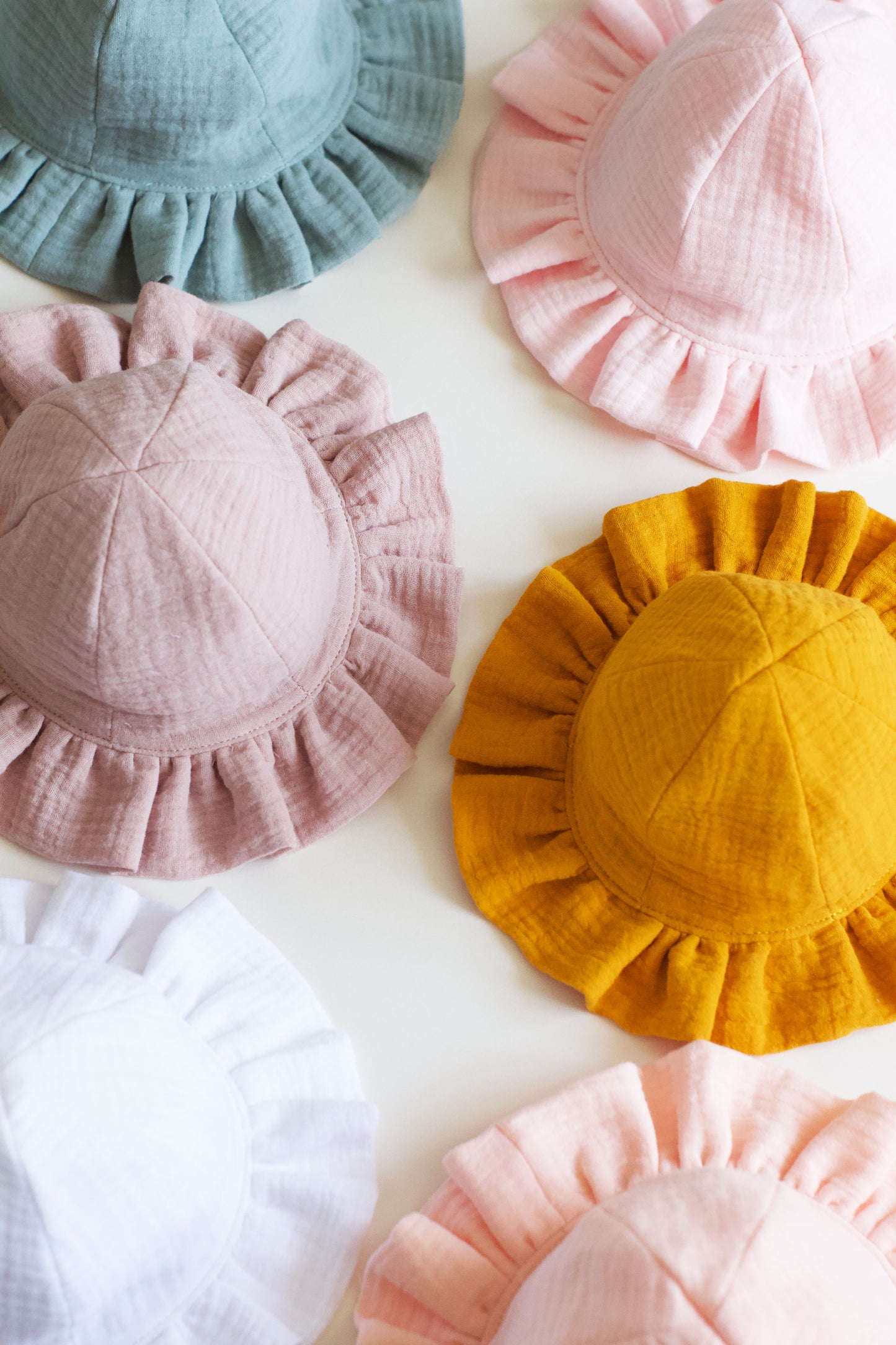 Mustard Frill Sun Hat