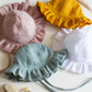 Dusty Green Frill Sun Hat