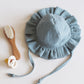 Dusty Green Frill Sun Hat