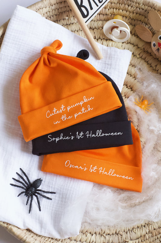 Personalised Halloween Baby Hat