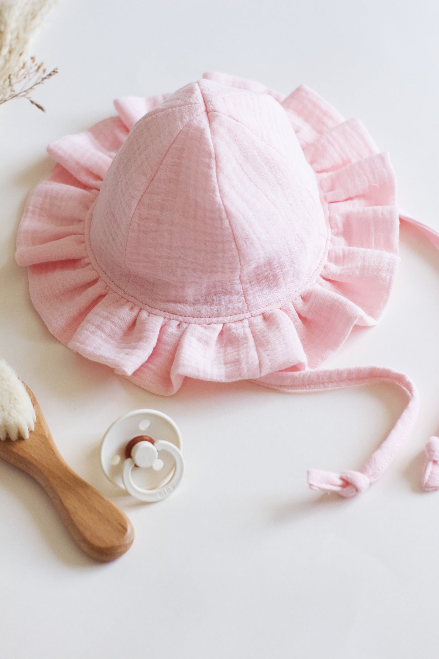 Light Pink Frill Sun Hat