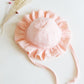 Peach Frill Sun Hat