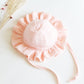 Peach Frill Sun Hat