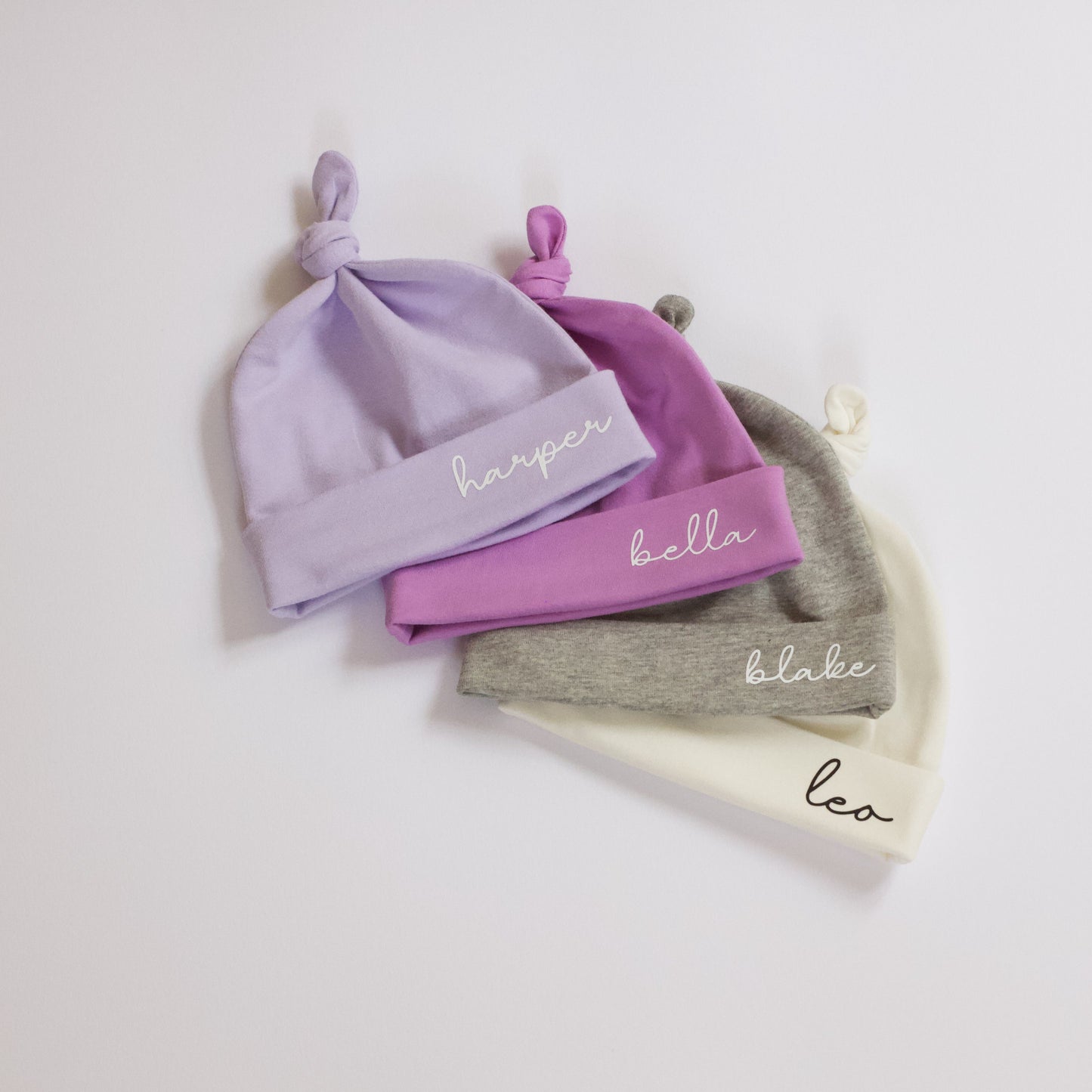 Personalised Jersey Baby Knot Hat